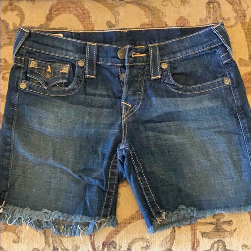 True Religion Jean Shorts Size 26